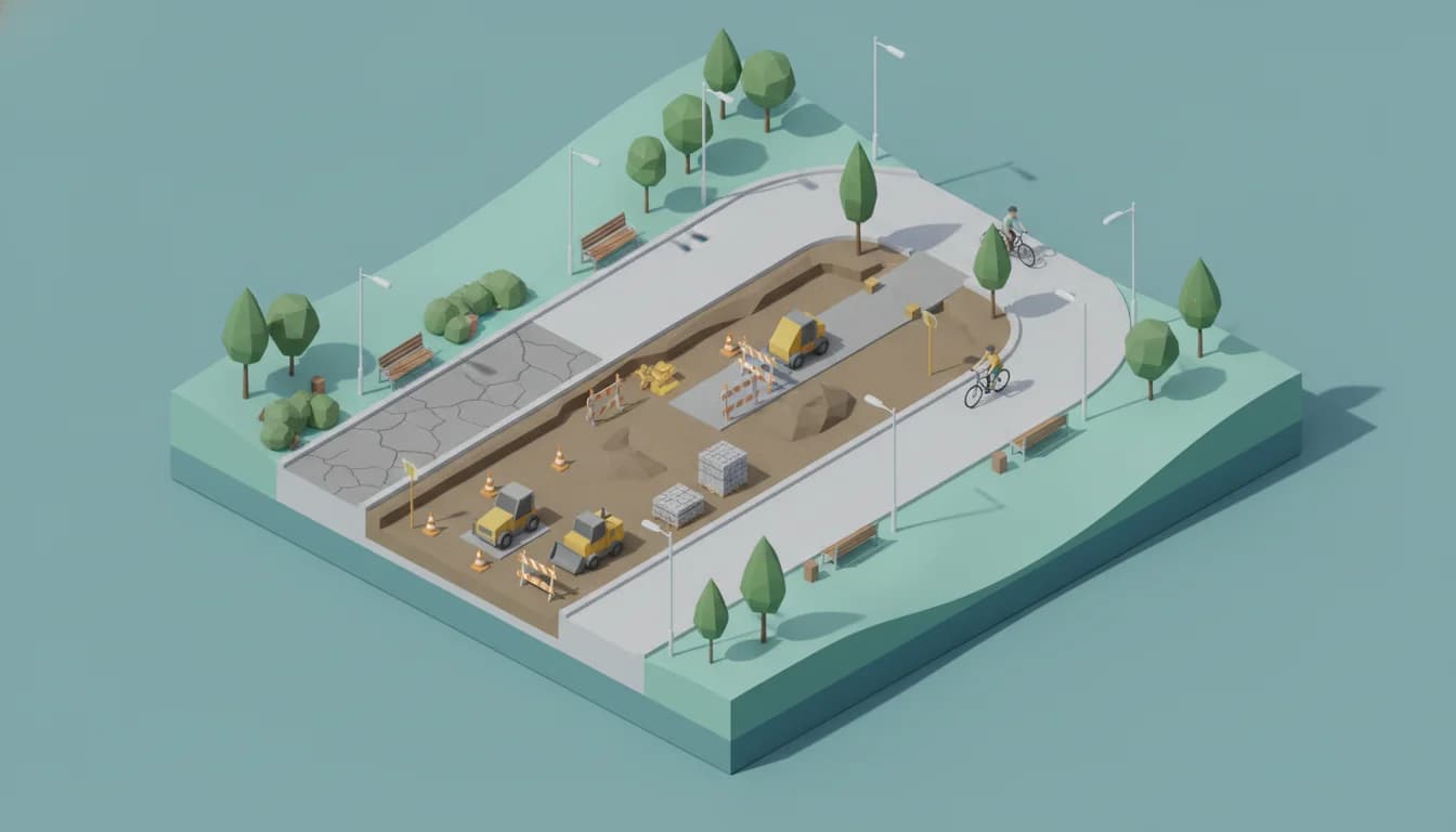 Burke to Elm Shared User Path Upgrades Under Way